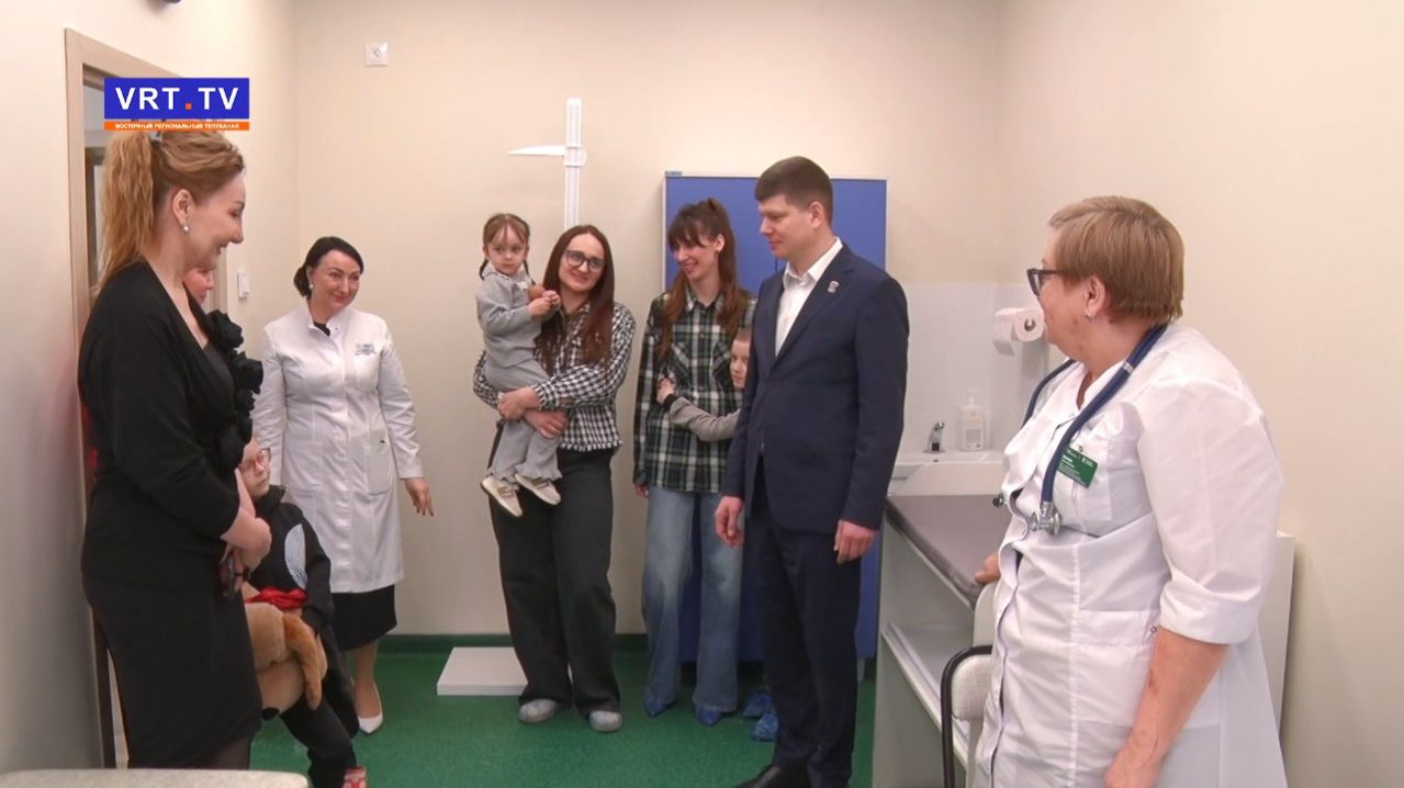 В рамках Народной программы Единой России проведён капремонт детской поликлиники на пр. Ленина