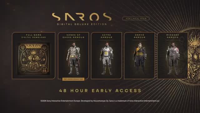 Saros  предварительный трейлер PS5 Games