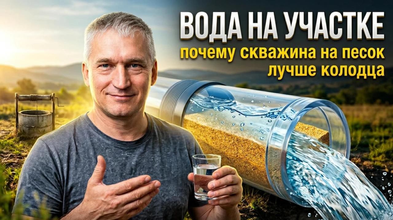 Вода на участке, почему скважина на песок лучше колодца