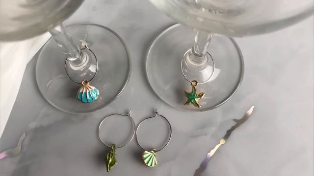 Маркеры для бокалов МОРСКАЯ ИСТОРИЯ металл 2 см 4 шт. 2056700