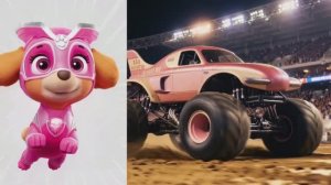 Щенячий патруль, Скай, Маршал, Эверест, Гончик, Крепышь и Роки и их Монстр траки