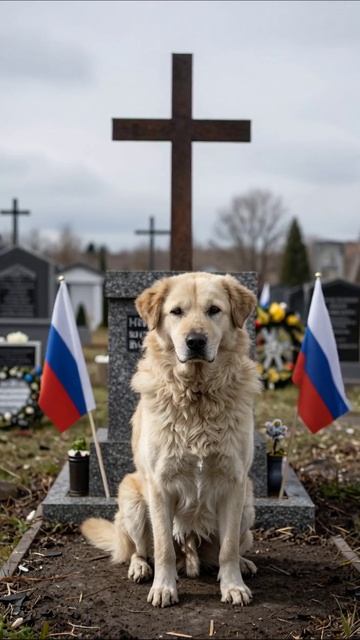 Собака на кладбище: инстинктивная печаль прощание потеря любовь