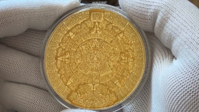 Солнечный Камень Ацтеков Календарь  Южная Корея 🇰🇷 раунд - слиток 2023