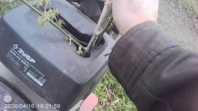 Работаю в саду измельчителем веток ЗУБР ЗИЭ-44-2800