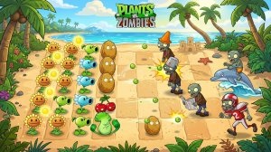 Plants vs Zombies Fusion 3.5 РАСТЕНИЯ ПРОТИВ ЗОМБИ PVZ Выигрываем каждый бой!