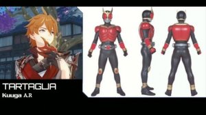 Genshin Impact crossover Kamen Rider Decade