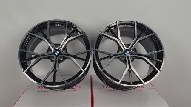CN Forged 1231 20 8.5/9.5J Black Machined Face