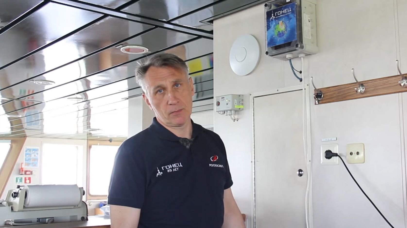 Установка СЗС Гонец на флагман рыболовецкого флота Механик Сергей Агапов