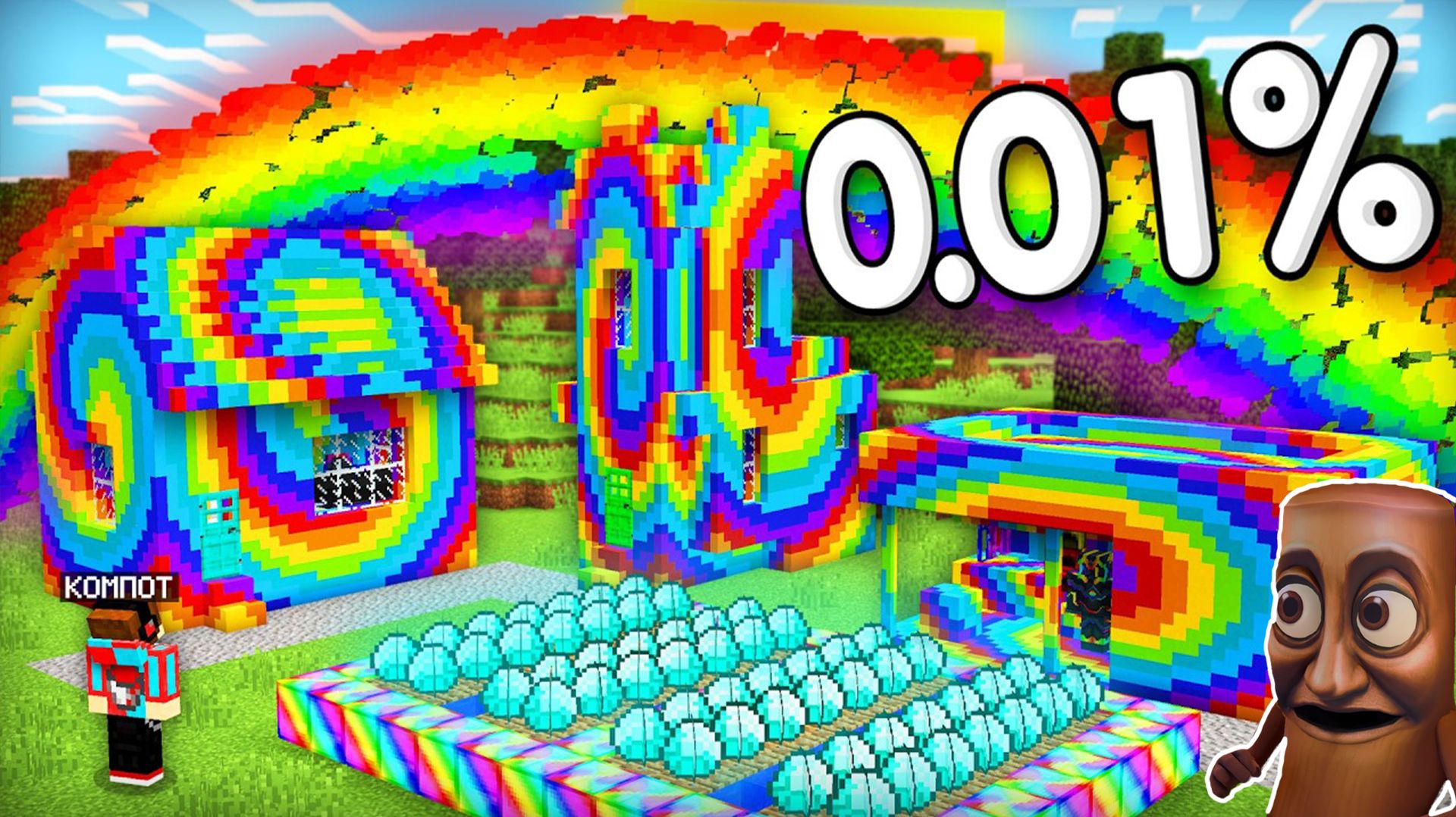 Я НАШЁЛ САМУЮ РЕДКУЮ ДЕРЕВНЮ ЖИТЕЛЕЙ В МАЙНКРАФТ | Компот Minecraft