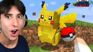 Minecraft, но каждый дроп — это Покемон 🧢⚡ l СМОТРИМ ПО-РУССКИ