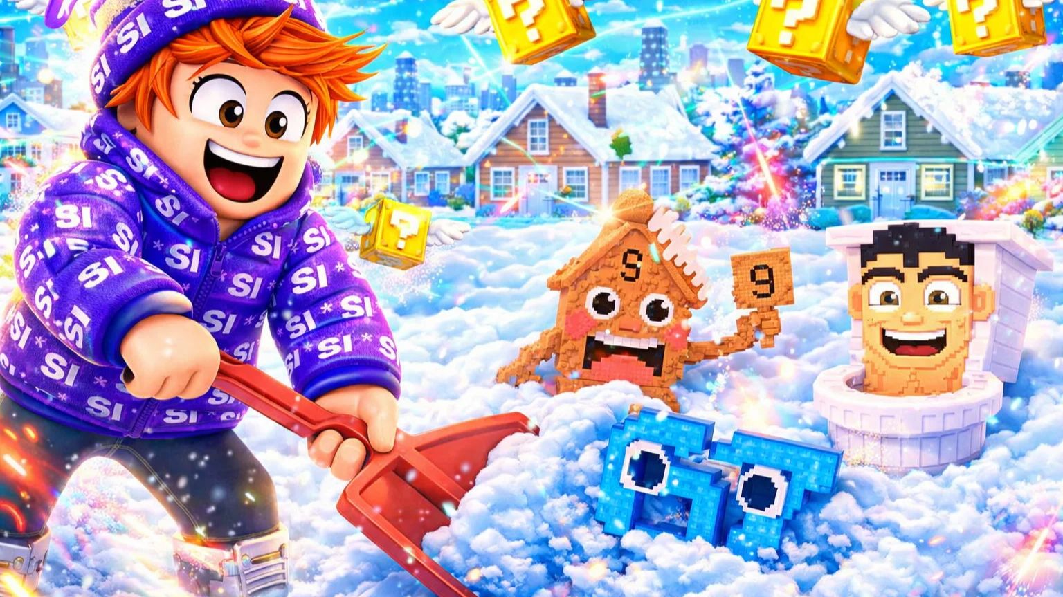 Я копал снег и нашёл легендарного брейнрота… это безумие! Роблокс для детей смотреть.