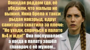 Жизненные истории. Аудиорассказ слушать.  Покидая роддом где, её убедили, что малыш не выжил, Инна