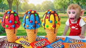 Мультики для детей. Обезьянка делает мороженку, мультик/видео про обезьянку