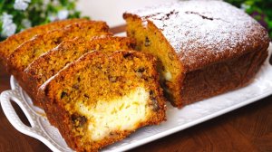 Нежный морковный кекс с творожной начинкой! Просто тает во рту!