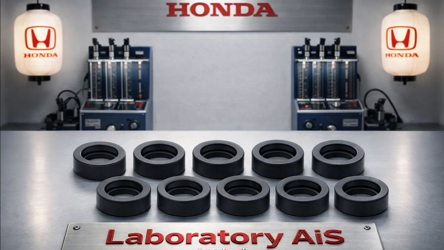 Прокладки инжекторов, 10шт, AiS-G012, HONDA 16472-PD6-000,.mp4