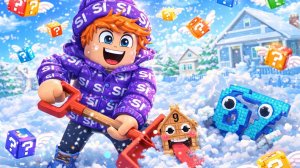 Чистил снег и случайно откопал ультра редкого брейнрота в Роблокс. Видео для детей про Роблокс.