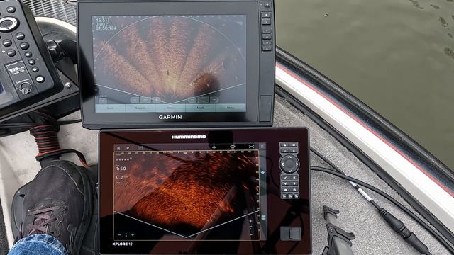 Сравнение перспективных режимов   Garmin LVS34  vs Humminbird MegaLive 2
