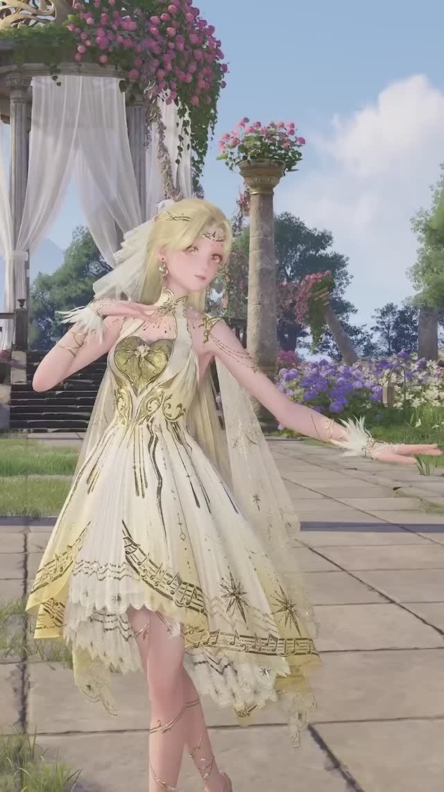 Whimsical Reverie   Golden Buds Outfit Preview Infinity Nikki