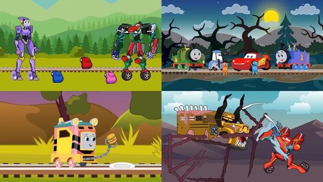 Автомобили против поездов подборка окончательных разборок Музыкальный микс МЕМ