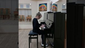 Альховка Кристина (8 лет). Екатерина Левченко "Снег", г.Витебск, ДШИ №3 "Маладик"