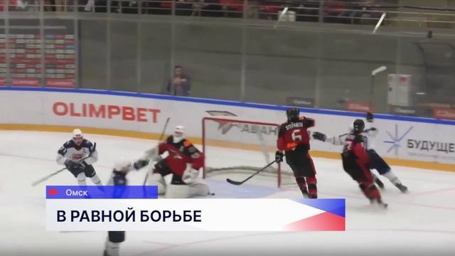 Второй матч хоккейных команд Чайка и Омские Ястребы закончился победой нижегородцев