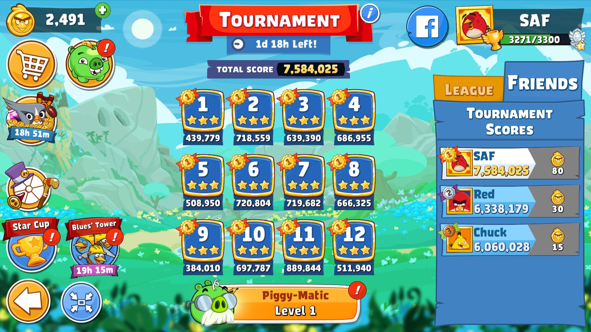 Angry Birds Friends. Турнир (16.04.2026). Все уровни 3 звезды. Прохождение от SAFa.