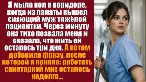 Жизненные рассказы. Истории про жизнь. Я мыла пол в коридоре, когда из палаты вышел сияющий муж