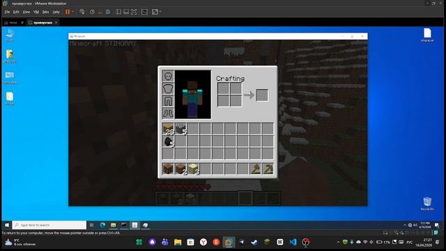 Играем в Minecraft STINGRAY.exe+пытаемся убить ВМ