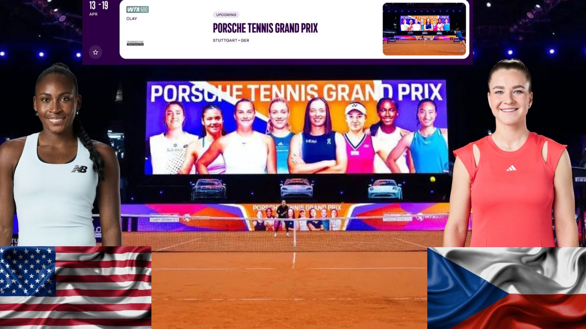 15:30 2 Коко Гауфф - 7 Каролина Мухова