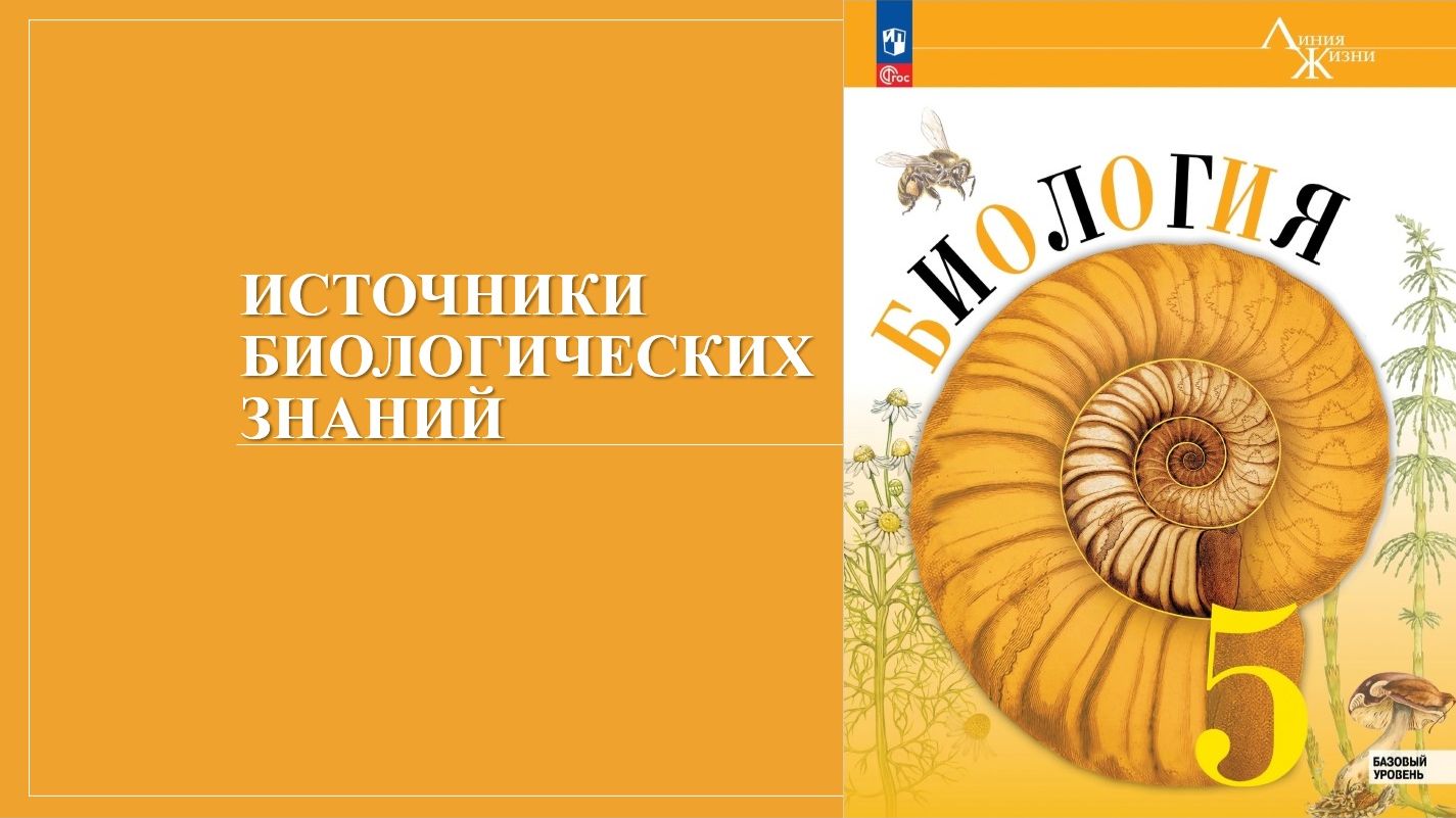 Урок 4. Источники биологических знаний