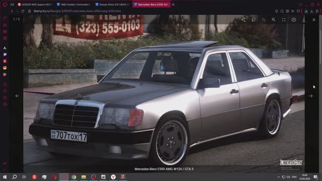 Mercedes-Benz E500 AMG W124 cкачать установить в гта 5