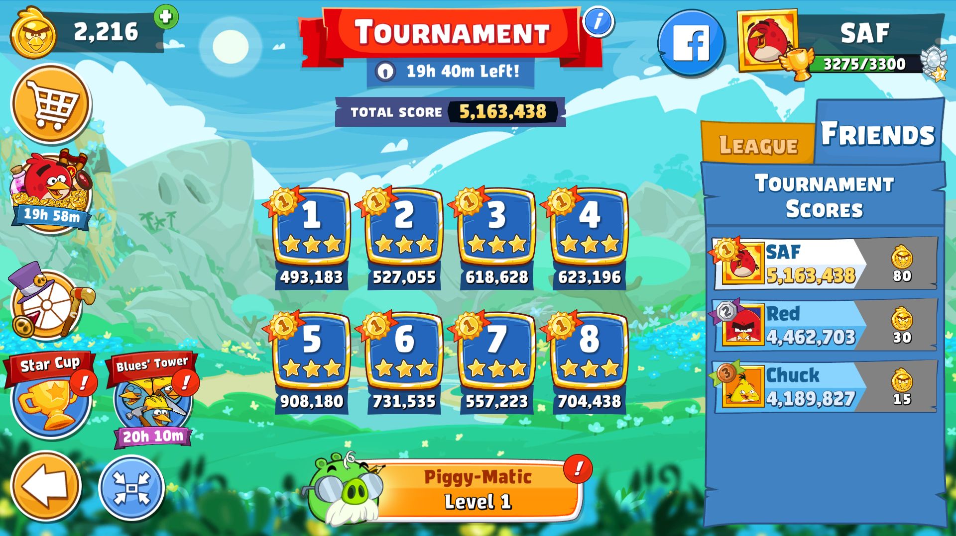 Angry Birds Friends. Турнир (15.04.2026). Все уровни 3 звезды. Прохождение от SAFa.