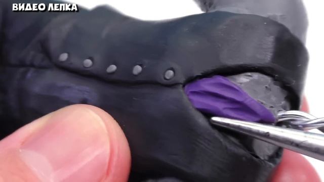 Лепим ФИОЛЕТОВЫЙ ТВ МЕН - Energized TV Man ► Видео Лепка