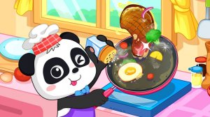 😱 Кухня робота! 🤖🐼 Малыш панда готовит 🍳 Развивающая игра для малышей мультфильм