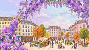 СЕЗОН ГЛИЦИНИИ 🪻 Французская инструментальная музыка — Плейлист для кофе |Для концентрации и отдыха