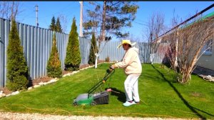 ЖИЗНЬ В СЕЛЕ: 2 часть/ПОКОСИЛА ГАЗОН/РАСКИДАЛА УДОБРЕНИЕ