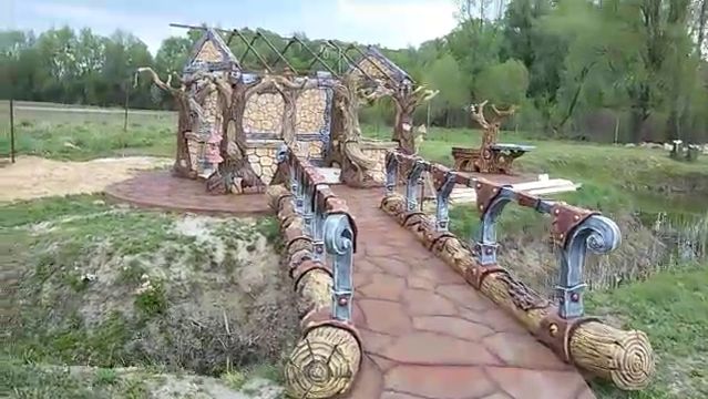 беседка из  арт бетона  на  даче эскизы  идеи беседок.