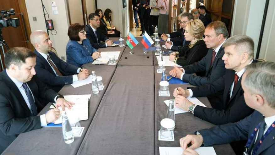 Матвиенко отметила огромный потенциал отношений России и Азербайджана