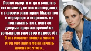 Истории до слёз. Поучительные истории. После смерти отца я вошла в его клинику не как наследница