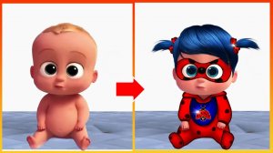 Босс-молокосос → Леди Баг 🍼🐞 - Раскраски для детей