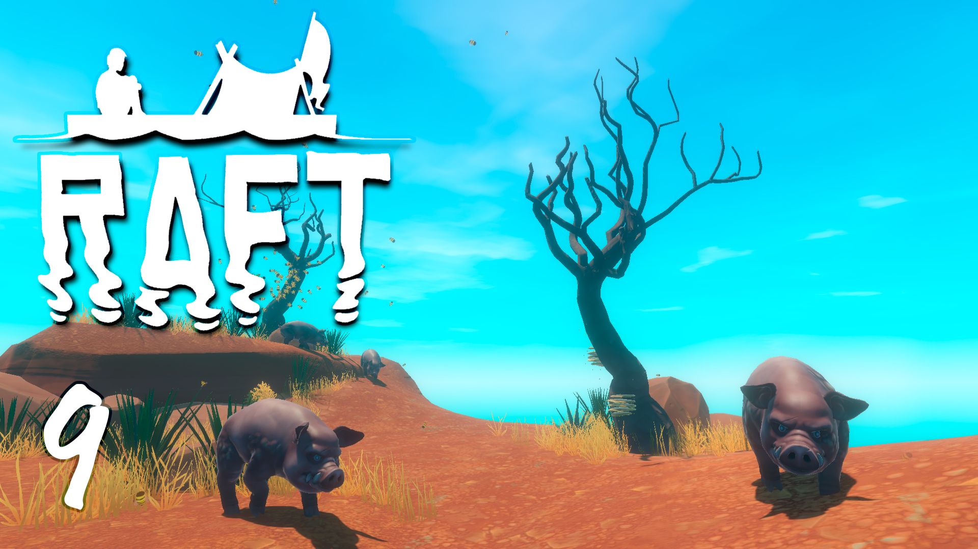Заражённые свиньи и новые координаты  Raft  9 прохождение