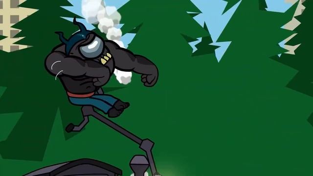 Грузовик-монстр МакКуин и Паук Томас Эпическая битва Музыкальный микс