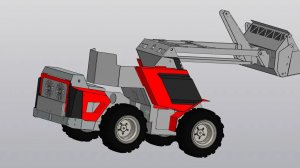 Самодельный минипогрузчик на 4х гидромоторах .