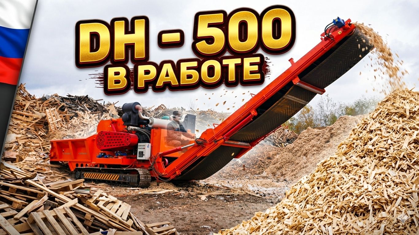 КАК РАБОТАЕТ ПРОФЕССИОНАЛЬНЫЙ ИЗМЕЛЬЧИТЕЛЬ DH - 500