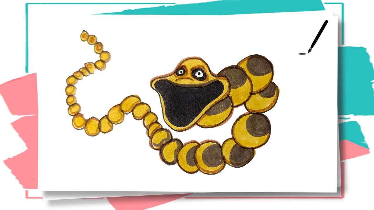 Как нарисовать Гигантского червя Роблокс