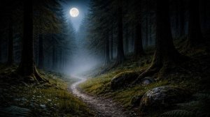 Фоновые звуки природы: тропа в лесу, сверчки, спящий ёж