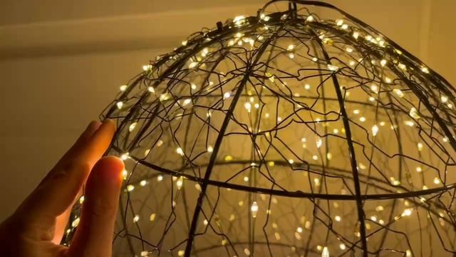 Декоративный светящийся шар ТЕССИТУРА ЭЛЕГАНТЕ металл чёрный AMZ141030