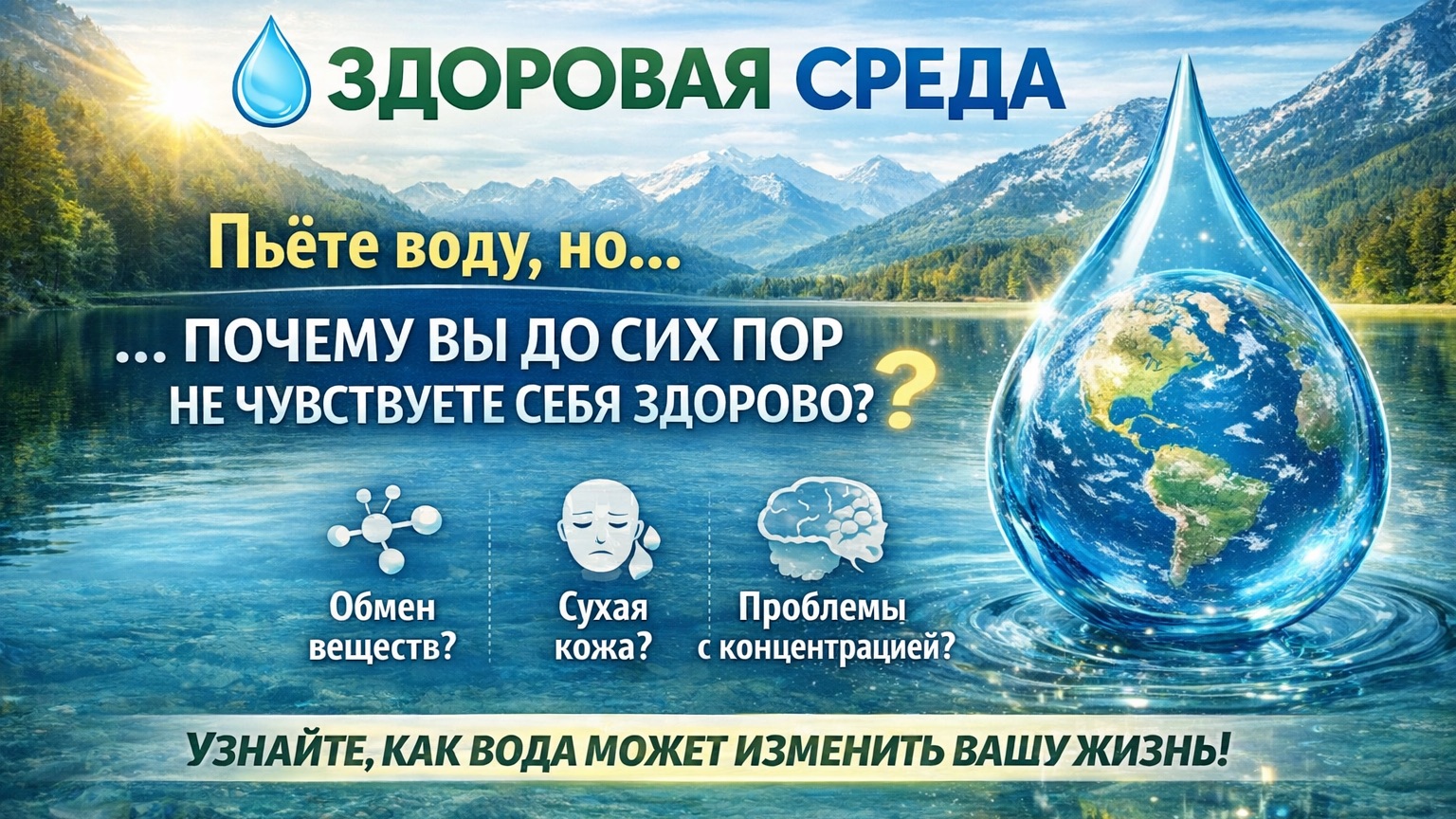 Здоровая среда «Роль воды в организме человека»