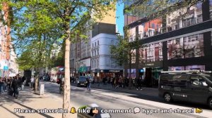 Лондон Великобритания 2026 Прогулка по Оксфорд-Серкус площадям Сохо и Лестер под солнцем