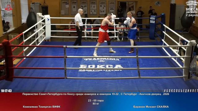 69 80 кг Кожемякин Тамерлан ВИФК Баранов Михаил СКАВКА